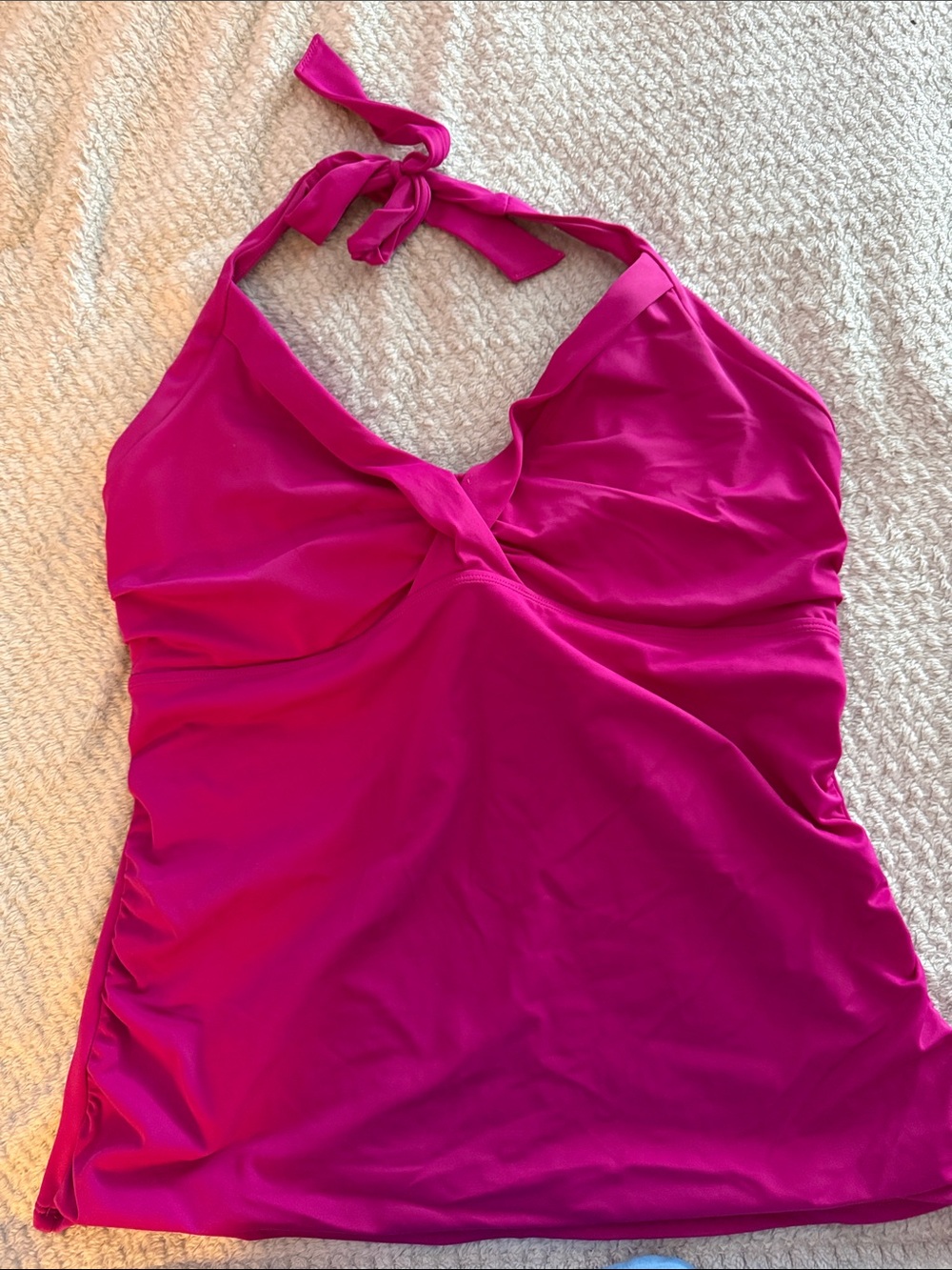Athleta Fuchsia Halter Swim Tank